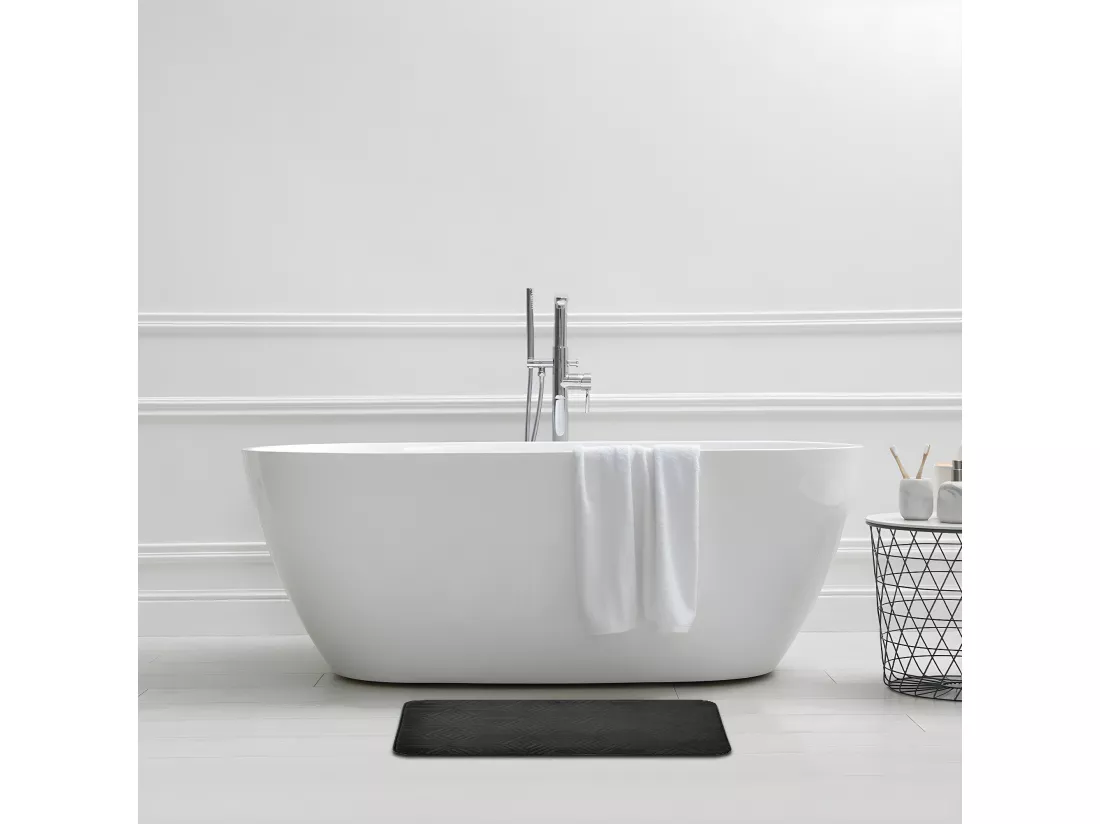 Tapis de bain à mémoire de forme en polyester 50x80cm