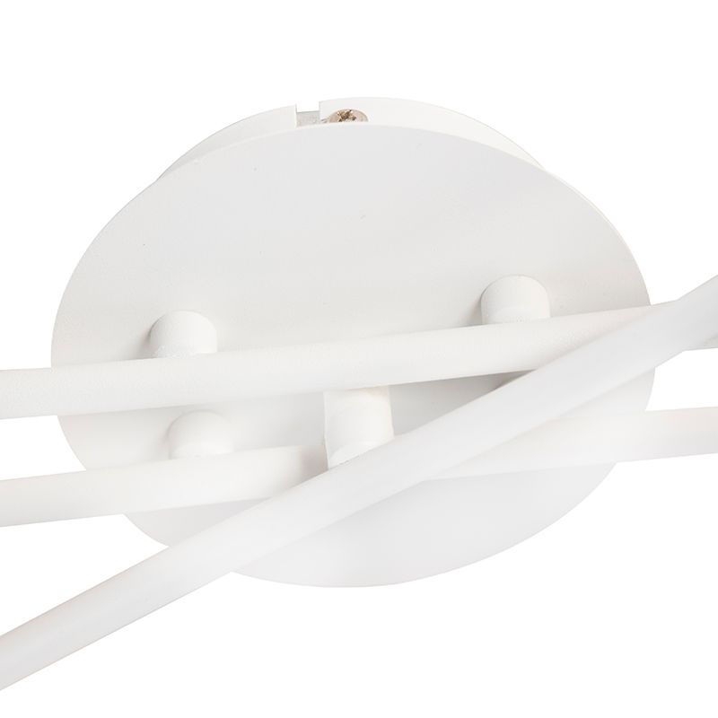 Moderne plafondlamp wit 6-lichts - Lofty