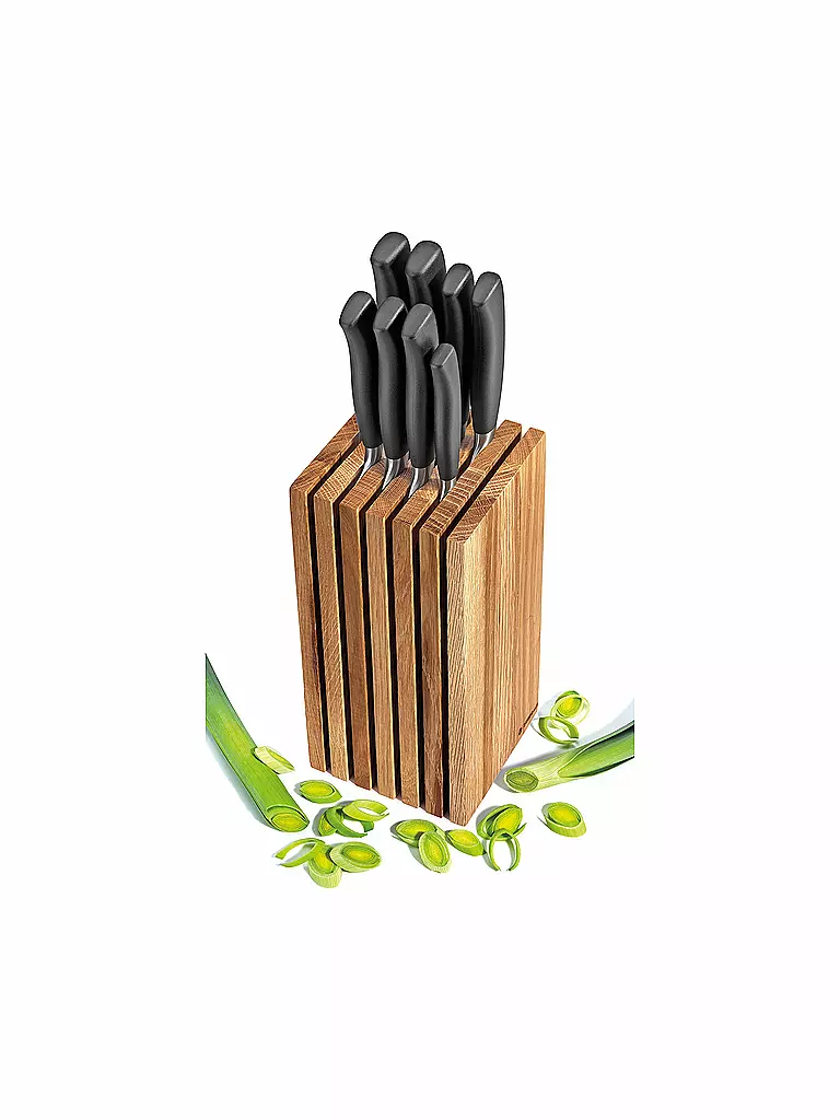 ZASSENHAUS Messerblock 13x26cm Eiche braun