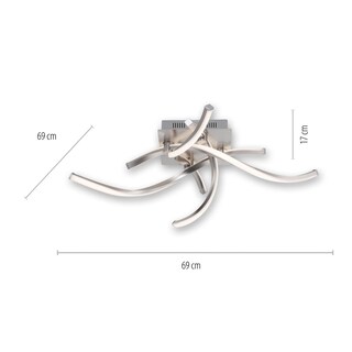 LOLA-Smart Deckenleuchte Swing Alu