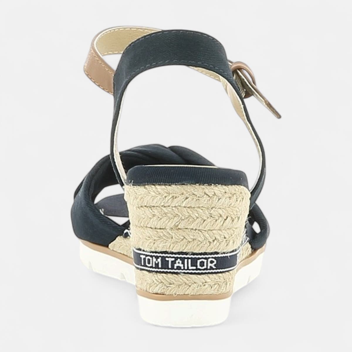 Espadrilles à talon compensé Femme bleu marine