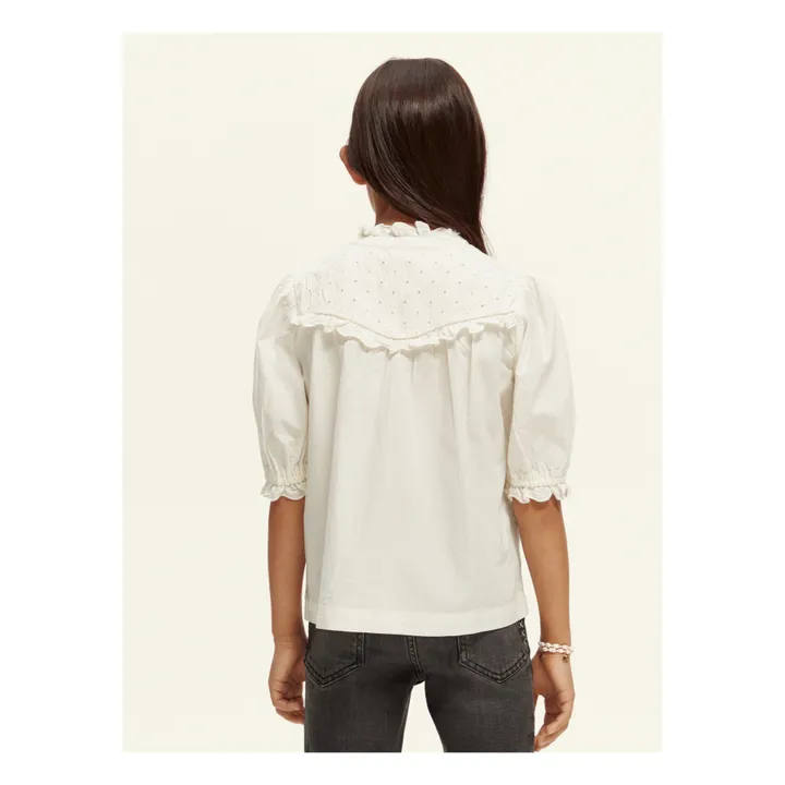 Scotch & Soda Blouse Broderie Anglaise | Ecru