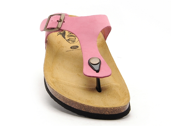 Plakton mules et sabots plats femme bolero rose