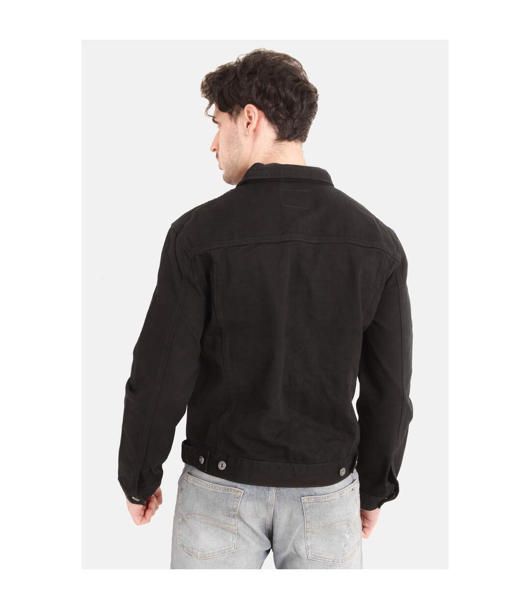 Duke - Veste denim grande taille WESTERN - Homme (Noir) - UTDC127
