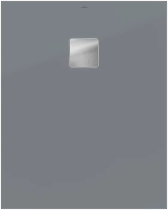 Receveur de douche 90 x 100 cm en acrylique, gris mat, Villeroy & Boch Exklusive