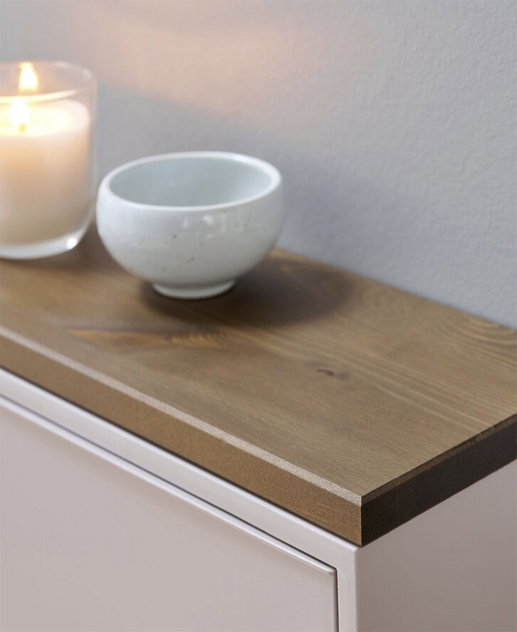 RECOLLECTOR Floating wooden shelves Dark coco