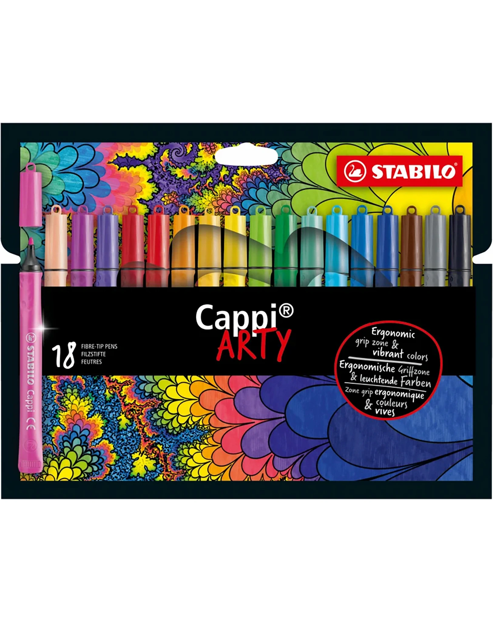 Filzstift STABILO® Cappi ARTY 18er-Pack