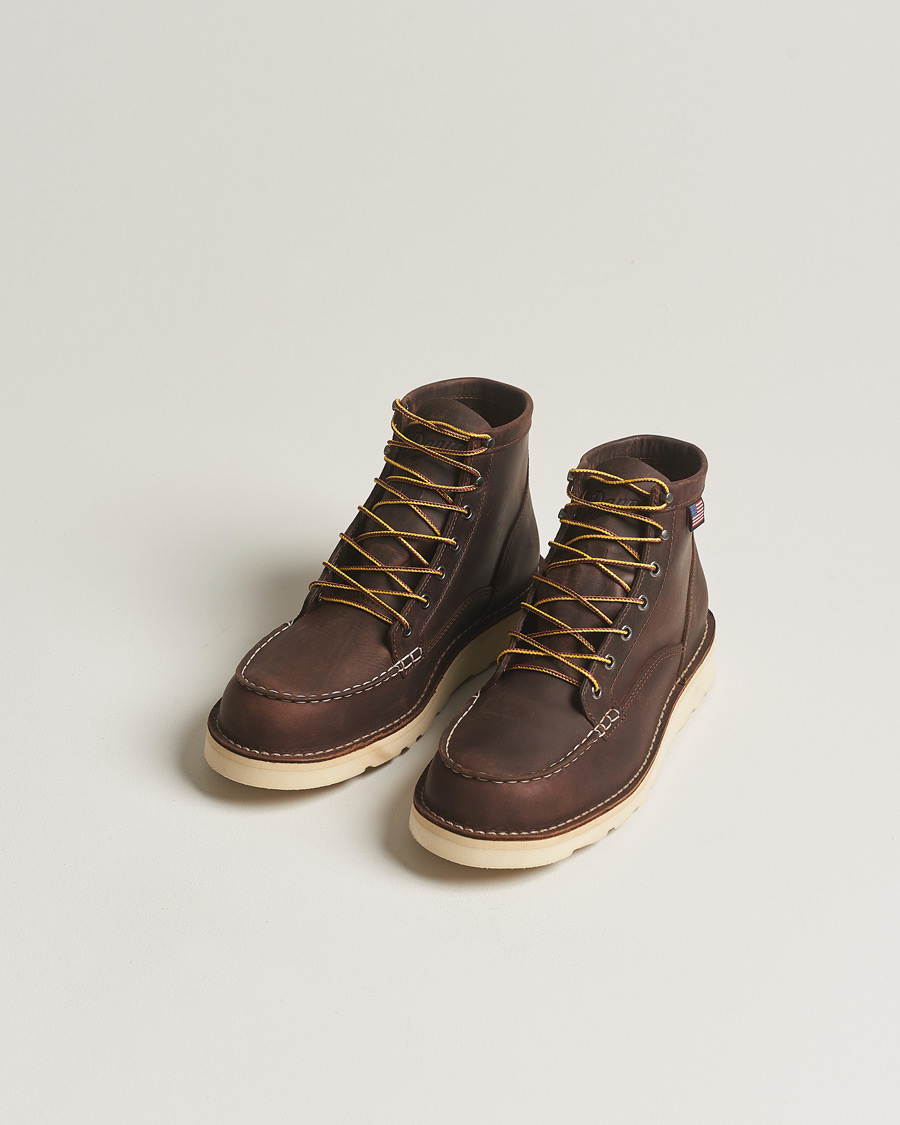 Danner Bull Run Leather Moc Toe Boot Brown