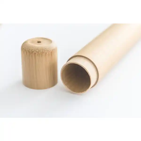 Bamboo Reise-Etui + Zahnbürste mittel