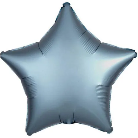 amscan Folienballon Stern Satin Luxe Steel Blue