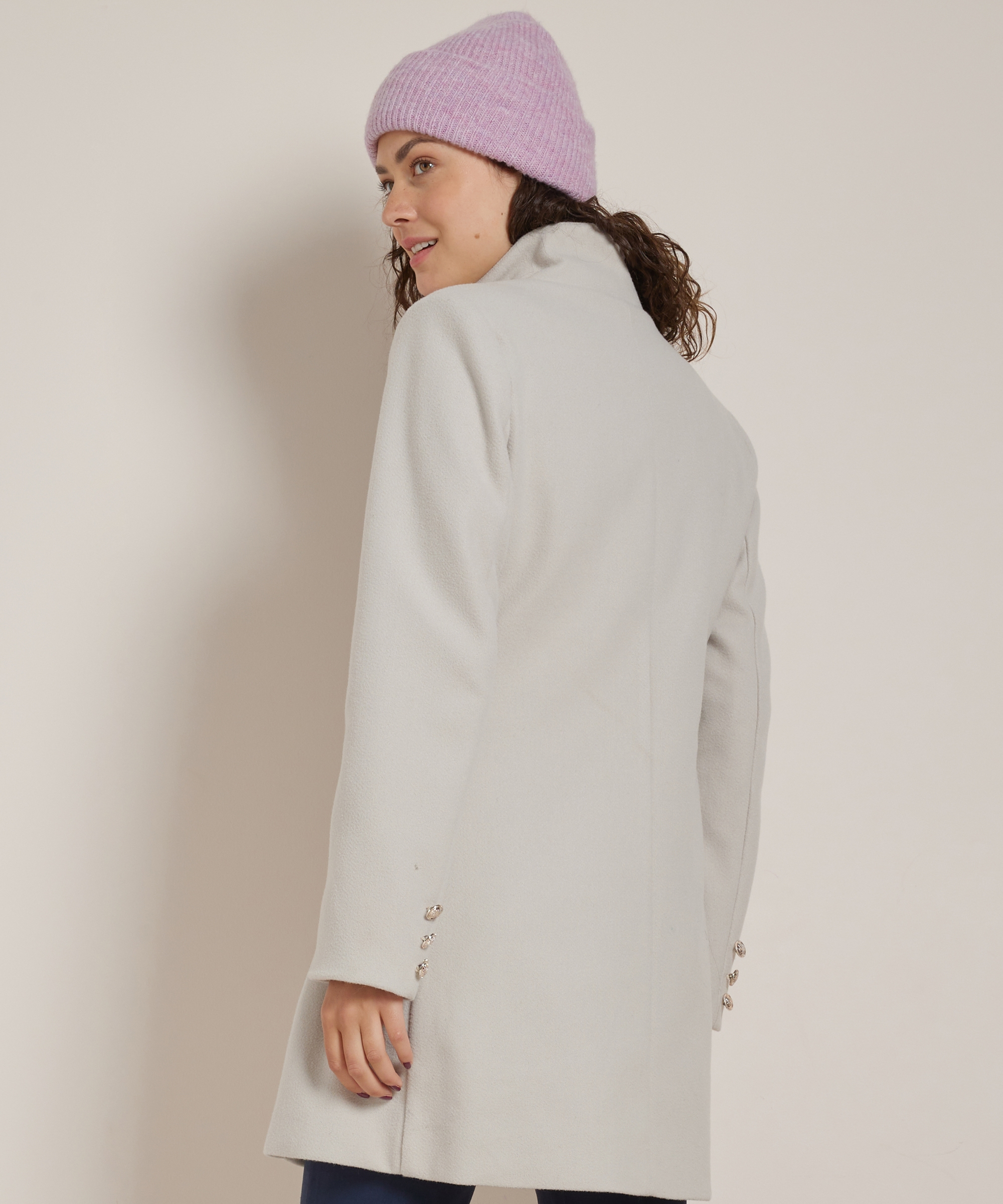 wollook blazer jas met knopen