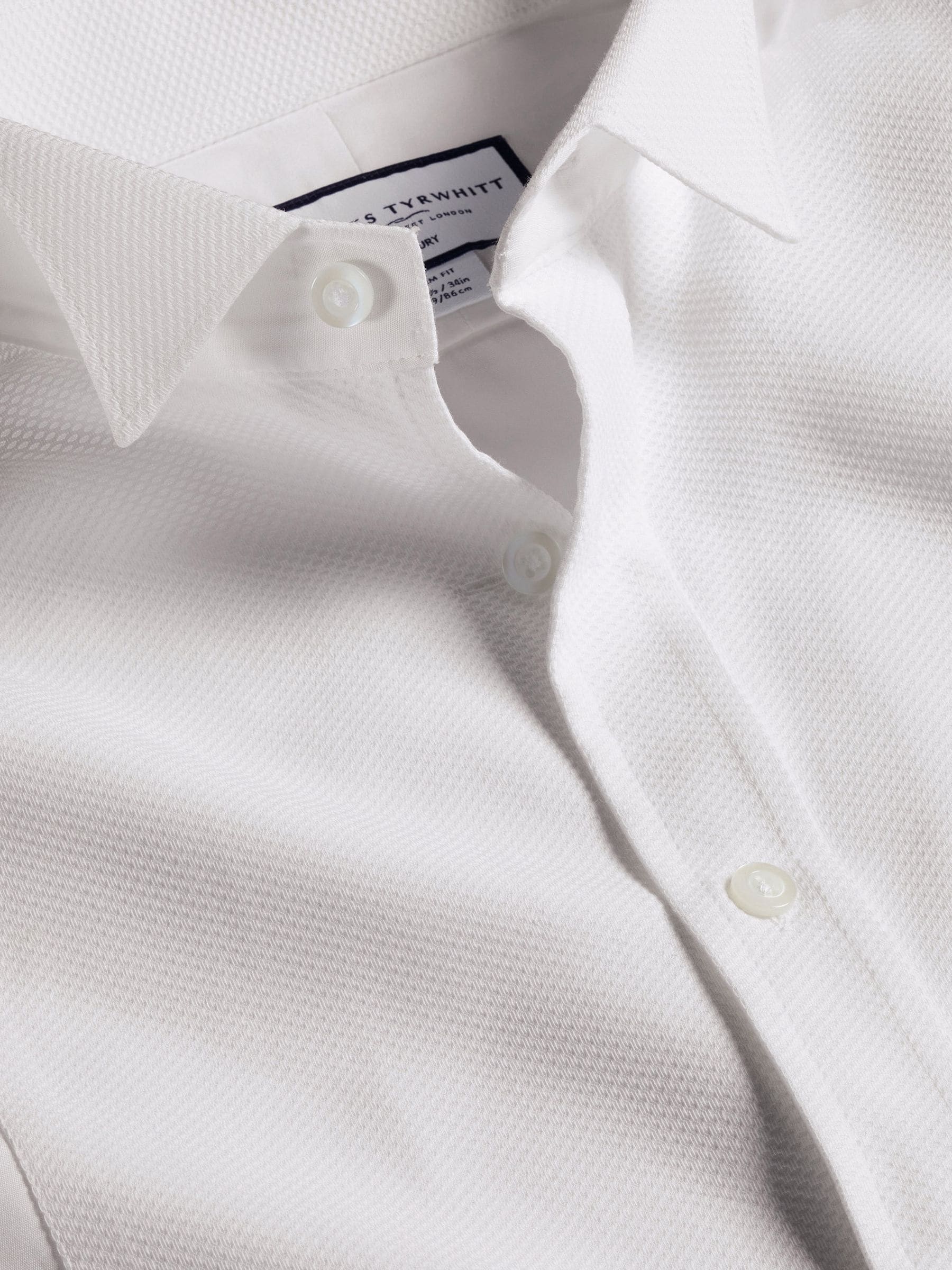 Charles Tyrwhitt Bib overhemd voor de avond met kraag in slim fit