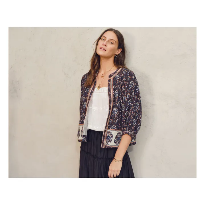 M.A.B.E. Veste Imprimée Seren | Bleu foncé