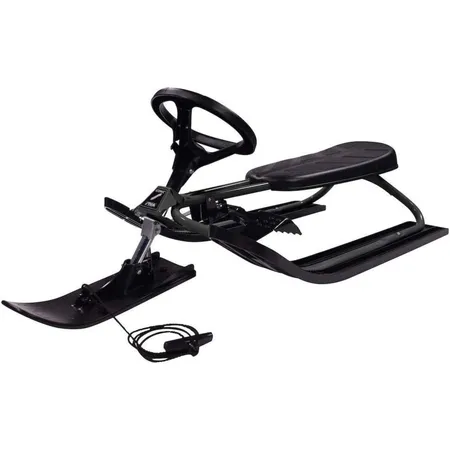Stiga Schlitten Snowracer Rennrodel Iconic Lenkschlitten für Kinder ICONIC Graphite Grey