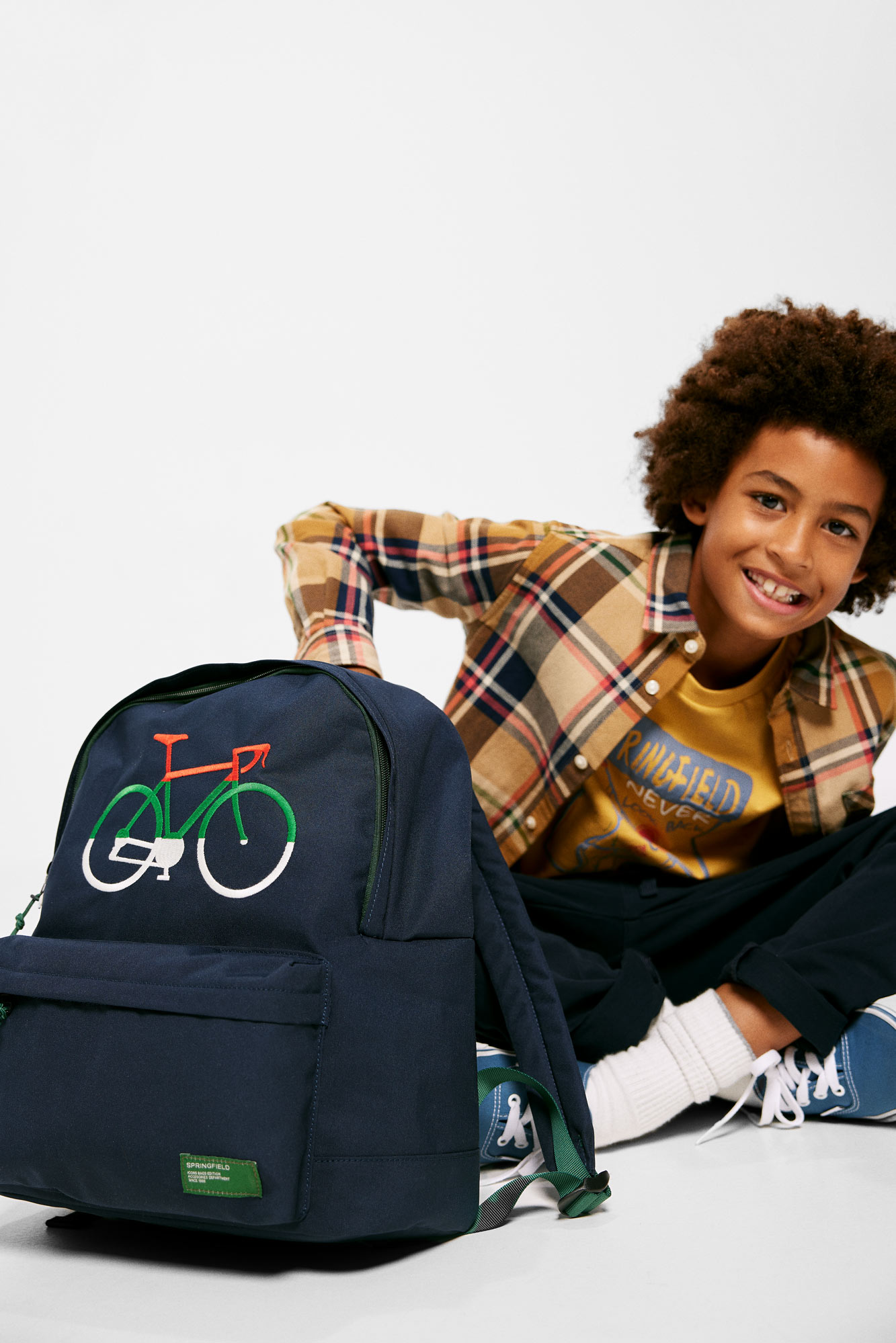 Mochila infantil para bicicleta