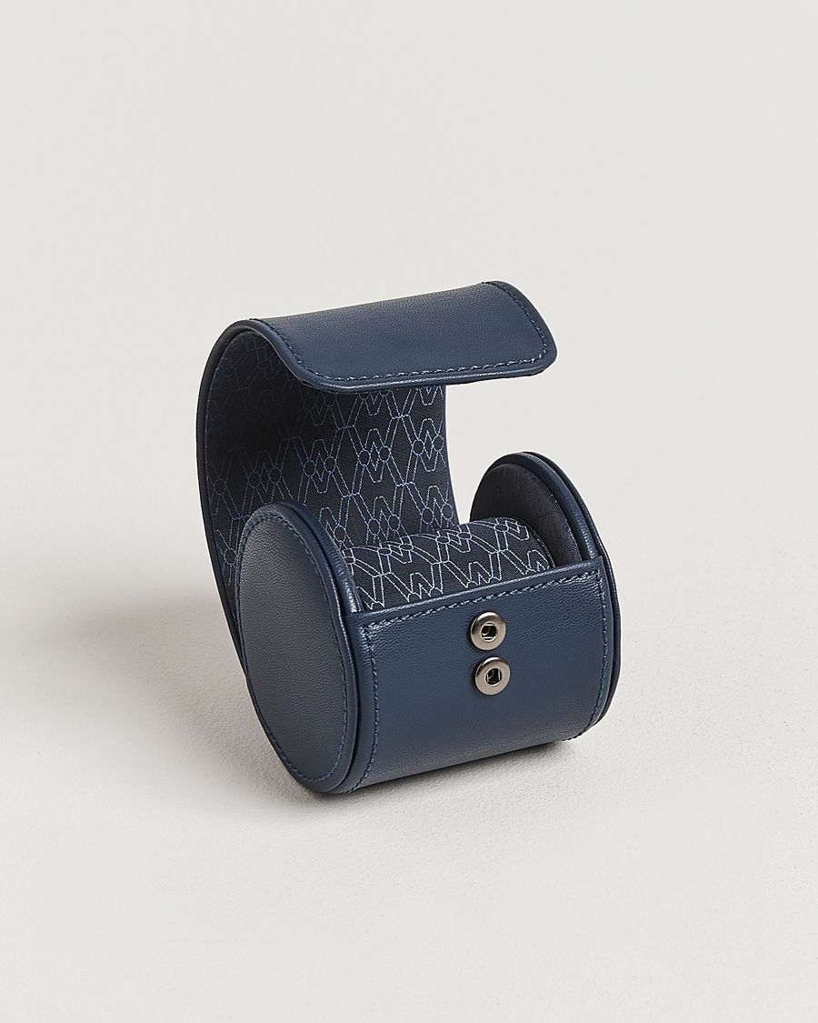 WOLF Single Watch Roll Earth Midnight Blue