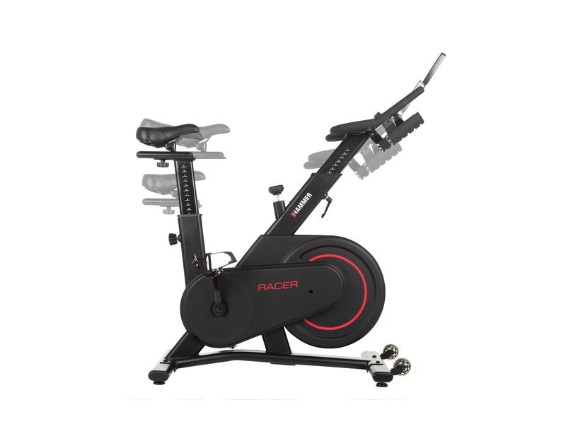 HAMMER Indoor Bike Speed Race Indoor Speed Bike mit Trainingscomputer für dynamisches Ausdauertraining