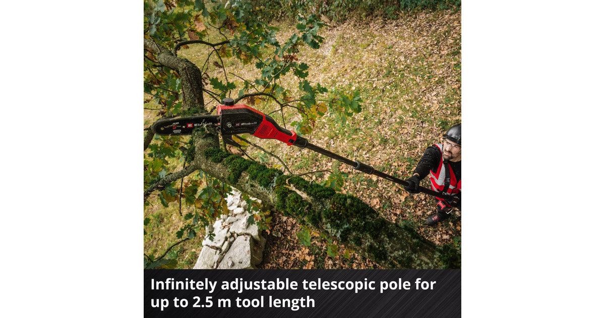EINHELLProfessional Accu Telescopische Kettingzaag GP-LC 18/20 Li T BL-Solo  (Rood/zwart, Accu en oplader niet inbegrepen)