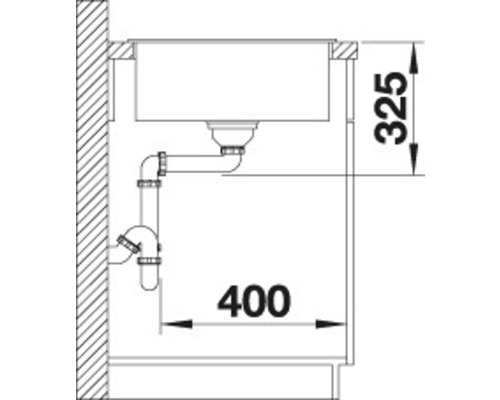 Blanco ZIA XL 6 S Compact spoelbak 780 x 500 mm zwart 526018