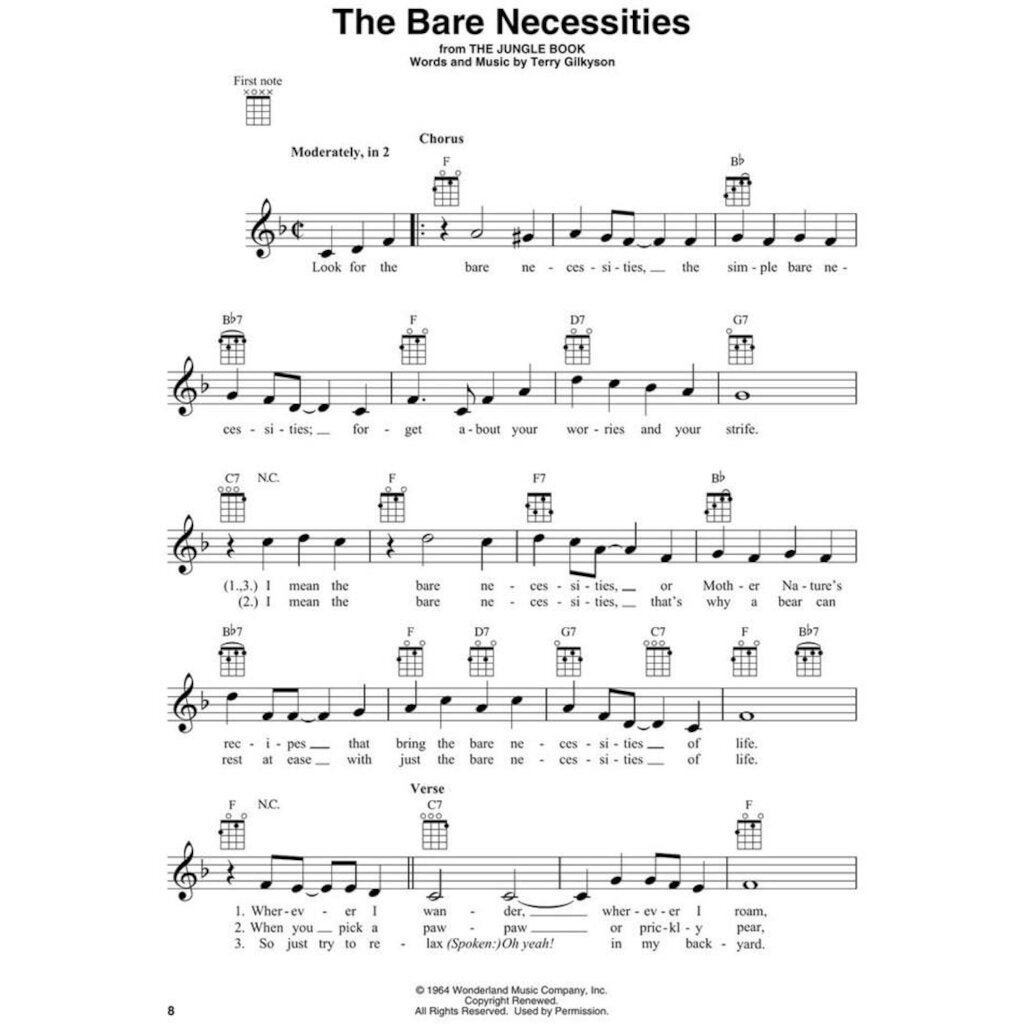 Hal Leonard First 50 Disney Songs You Should Play on Ukulele