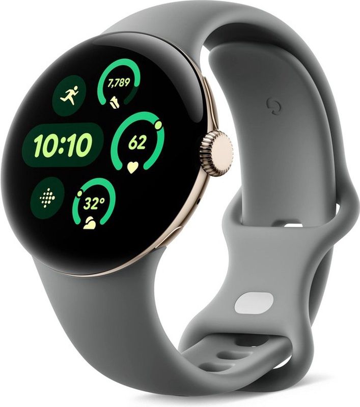 Google Pixel Watch 3 Smartwatch 41mm Champagne goud/Grijsgroen