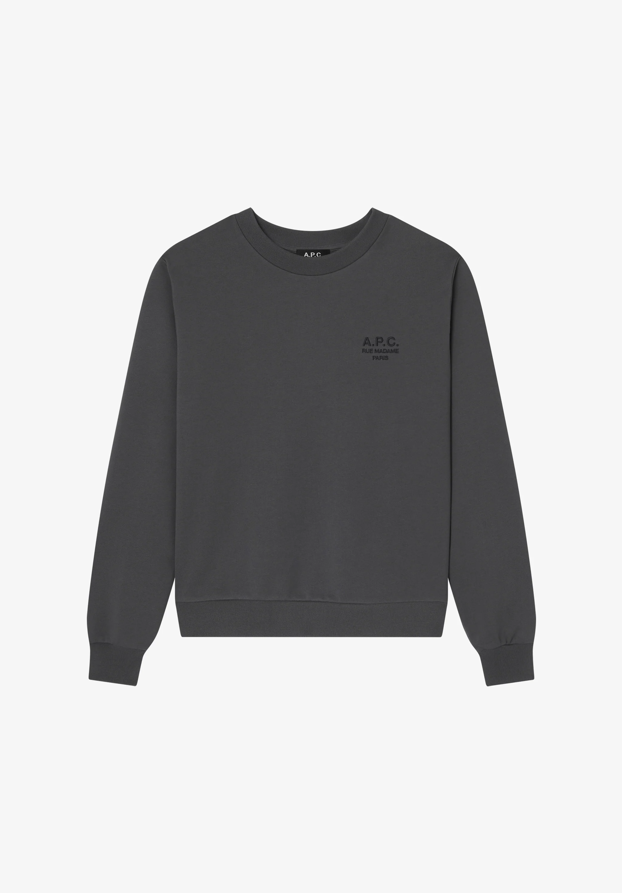 sweat standard rue madame GOTS - Faux noir/noir