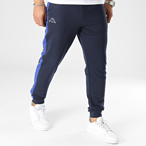 Pantalon Jogging A Bandes Logo Alexandrie 331C55W Bleu Marine