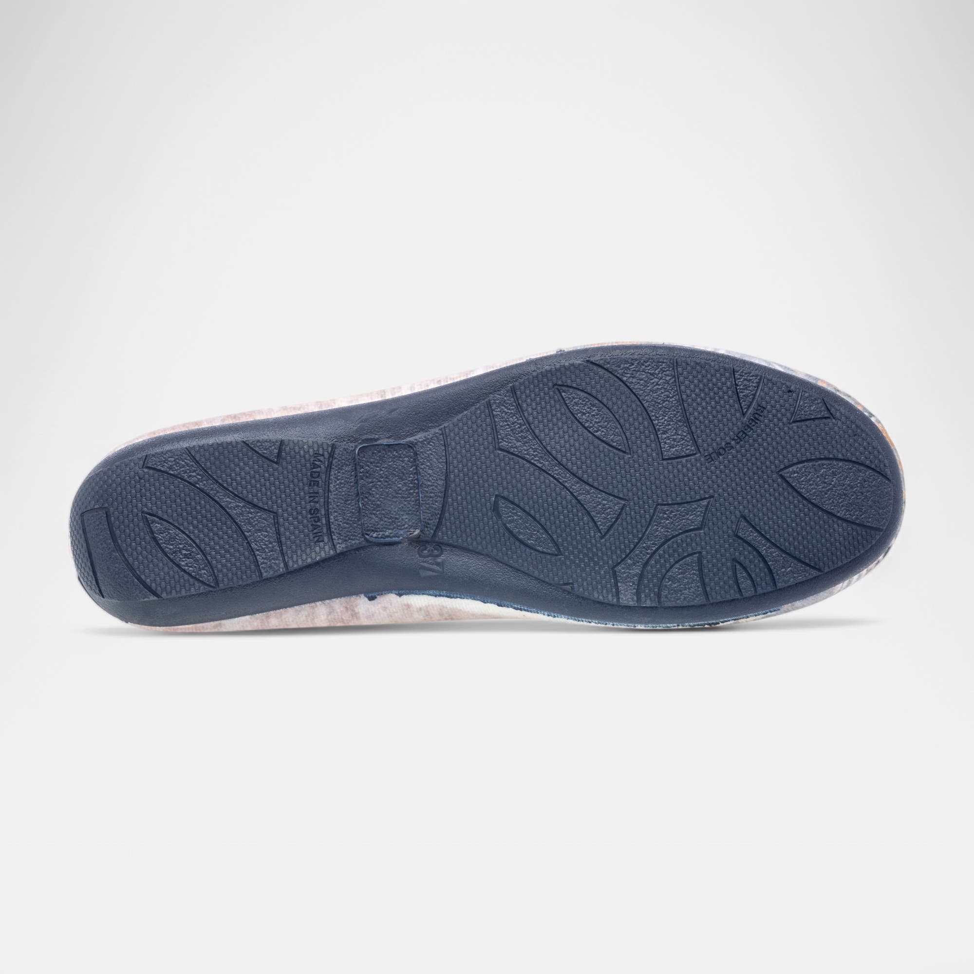Pantoufles pieds sensibles Femme bleu