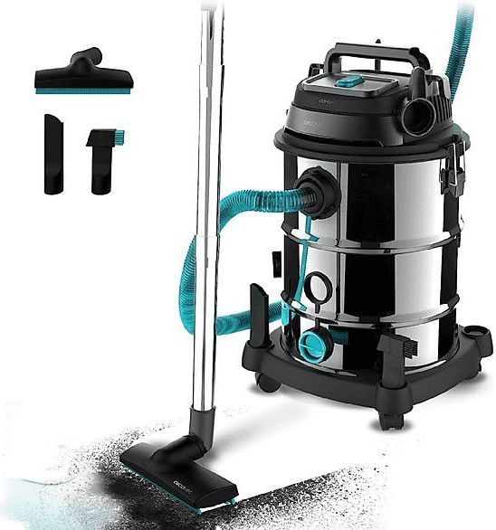 Conga Rockstar Wet & Dry Steel Max Pro - Bouwstofzuiger - Zwart - Staal - 30 Liter - 1600 W