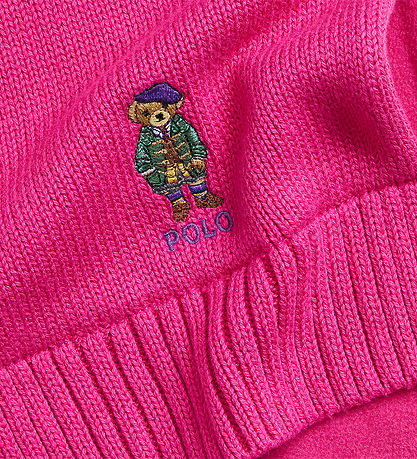 Polo Ralph Lauren Schal m. Fleece - Strick - Pink