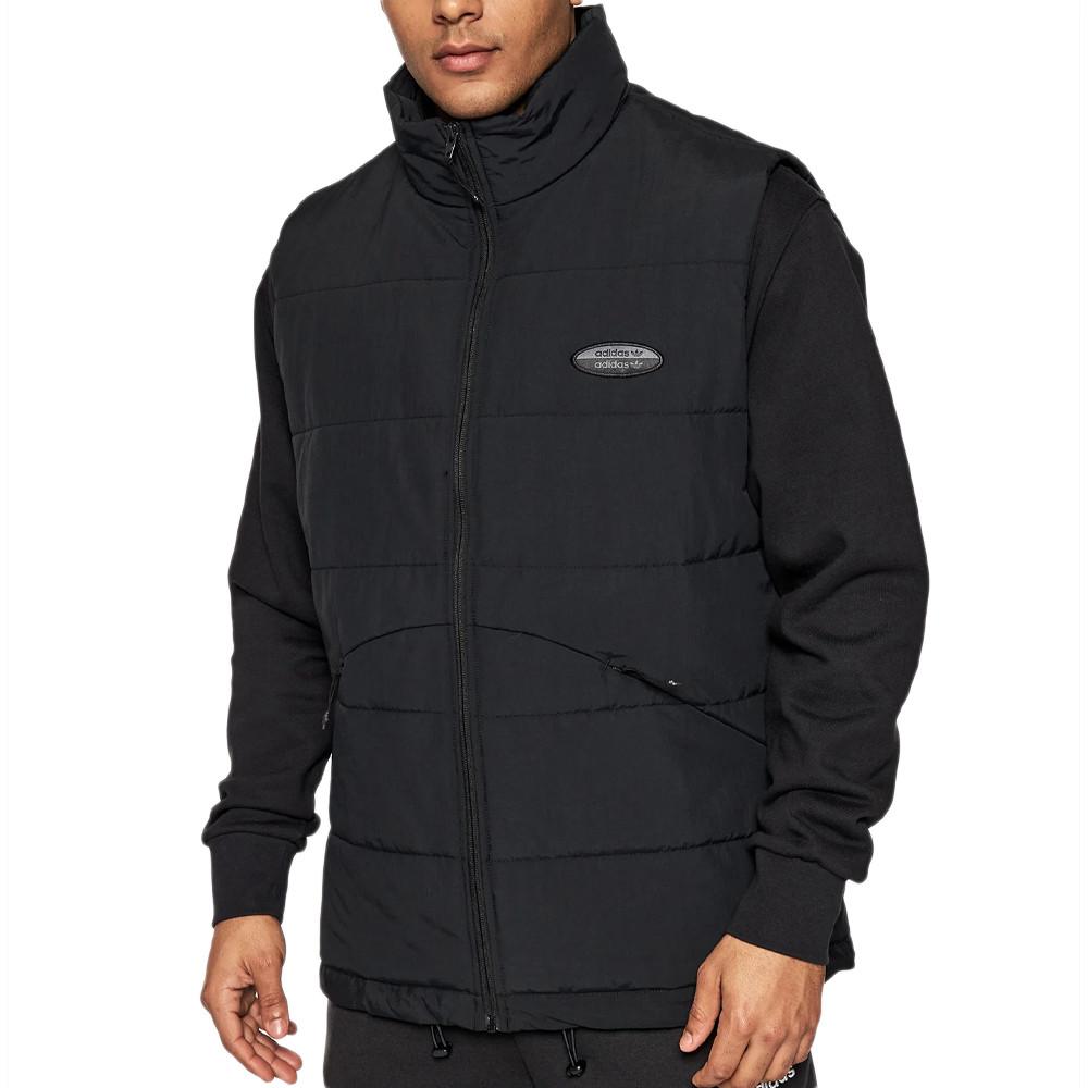 Adidas Doudoune Sans Manches Noir Homme Adidas Essent