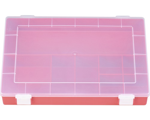 Rode organizer met 8 vakken