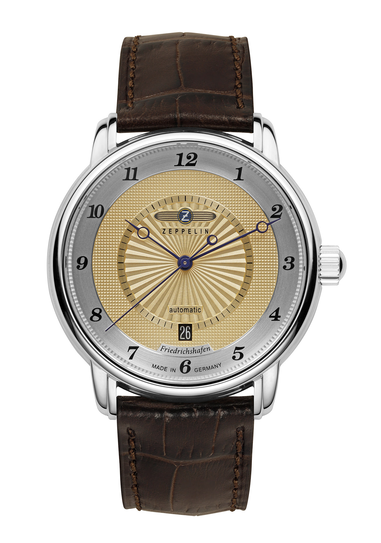 Zeppelin Friedrichshafen Date Automatikuhr Gold 8556-5