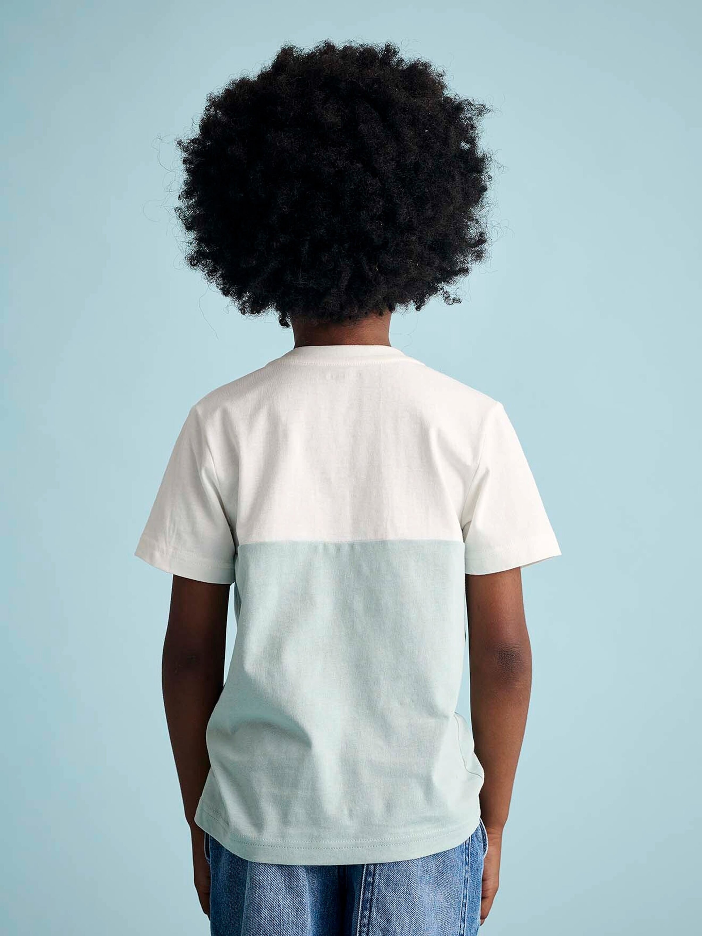 Vertbaudet Jungen T-Shirt, Colorblock mintgrün