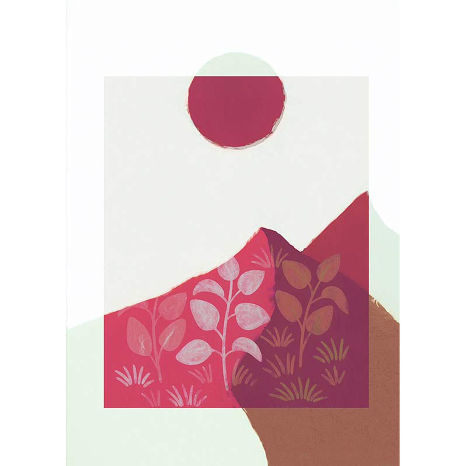 Wandbild PLANT A GARDEN - pink - 50x70 cm