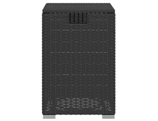 VIDAXL - Table d'appoint Table de couverture de bouteille de propane noir 40x40x60 cm