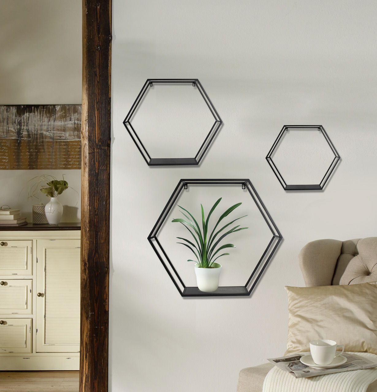XORA Wandregal 3er Set DANA