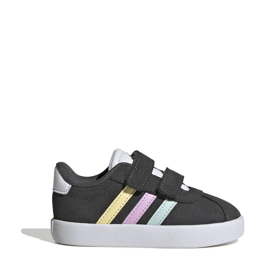 adidas VL Court 3.0 sneakers zwart/wit/geel/turquosie