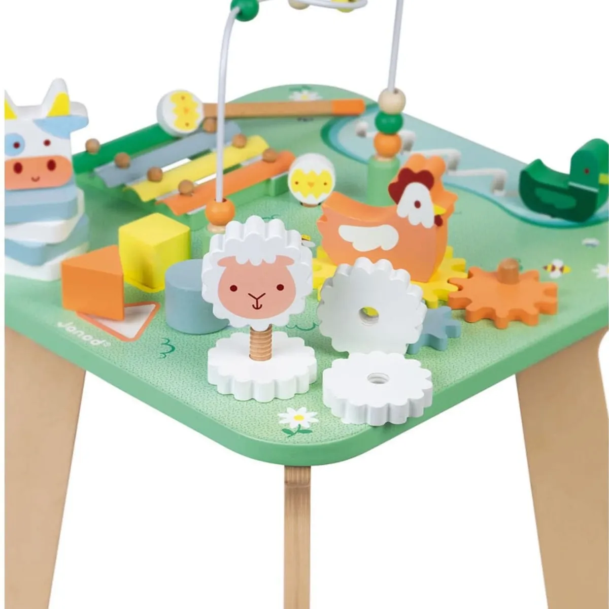 Janod Table d'Activités en Bois -  Jolie Prairie