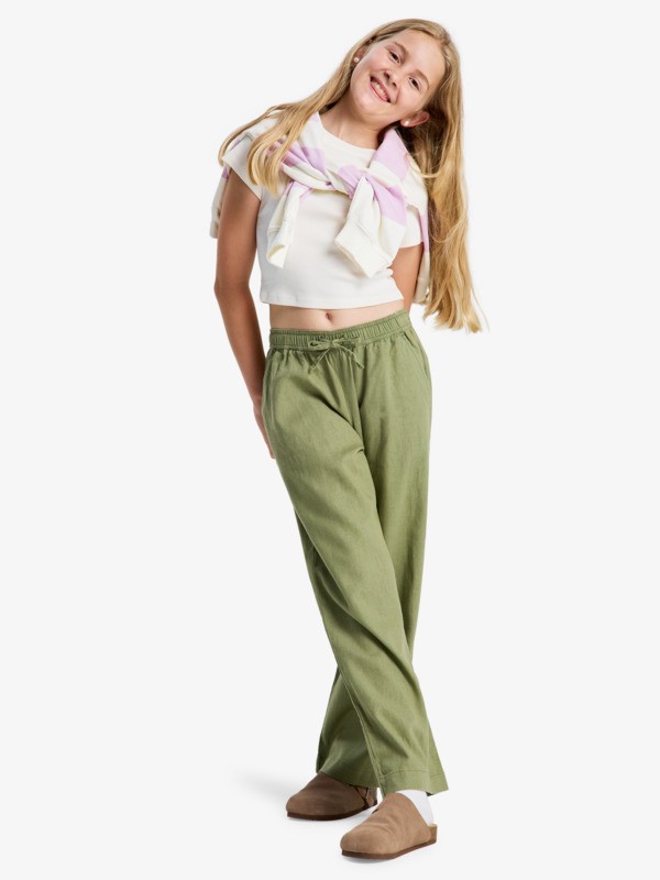 Lekeitio Break Pantalon à taille élastique Vert Filles 4-16 ans