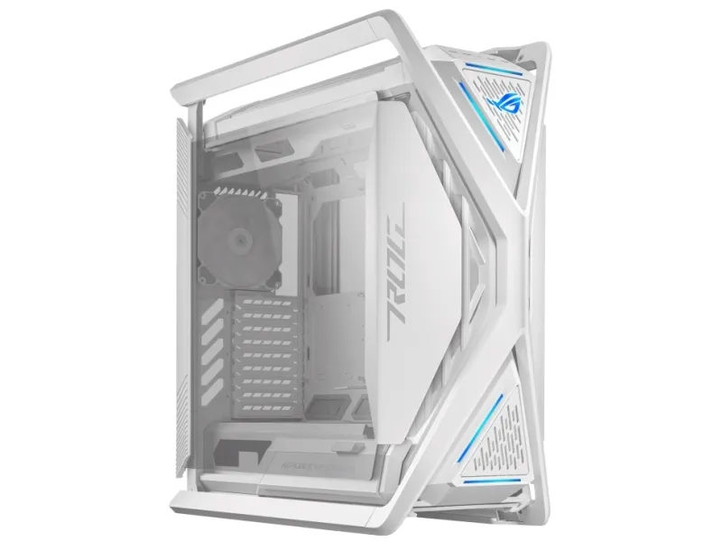 ASUS ROG Hyperion GR701 - FT gaming - udvidet ATX - sidepanel med vindue (hærdet glas) - ingen strømforsyning - hvid - USB/Lyd