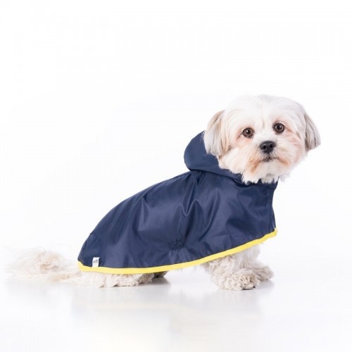 Capa de chuva Groc Groc para cães na cor azul marinho