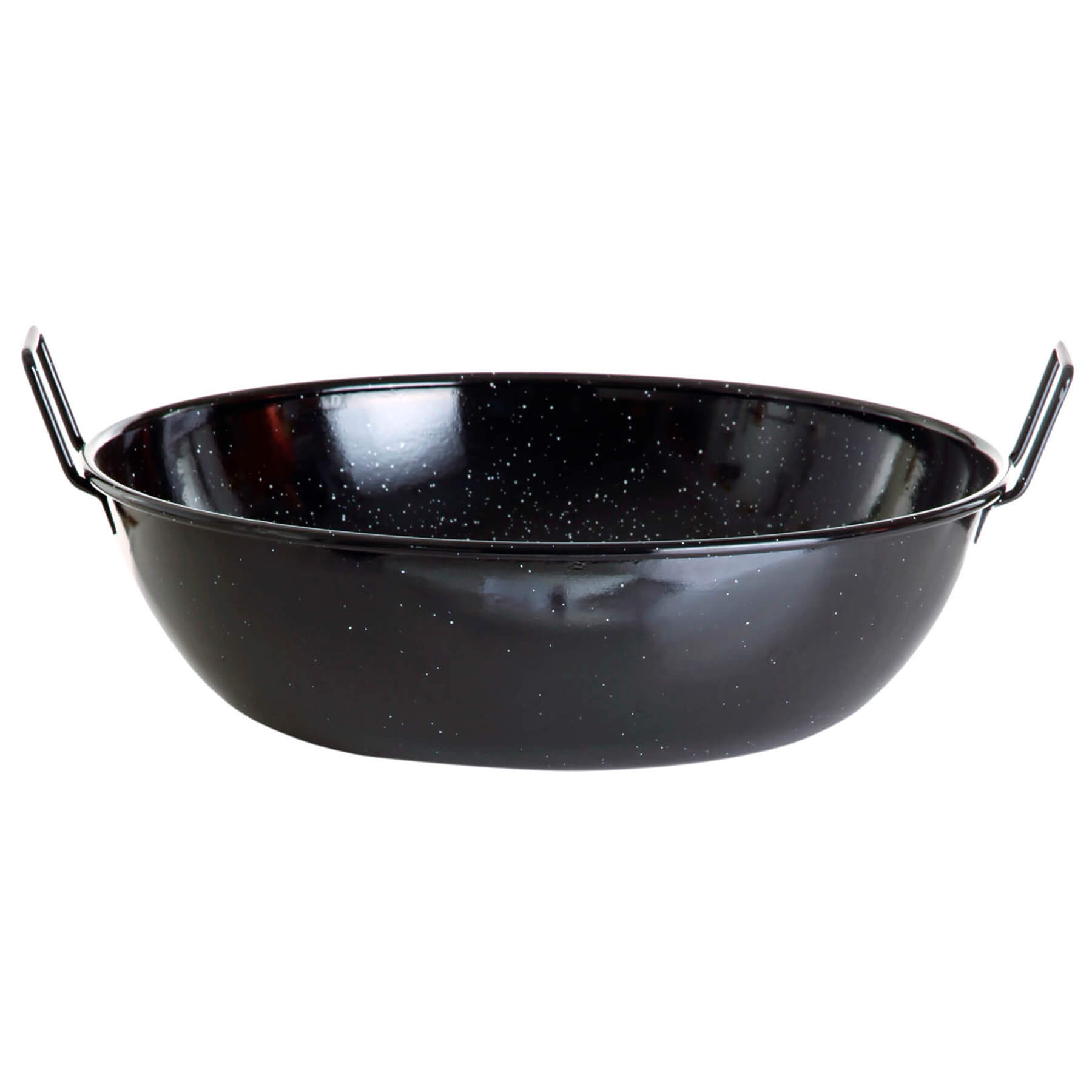 Leichter emaillierter Topfmit 2 Griffen für offene Flamme und Backofen geeignet, Ø 18 cm
