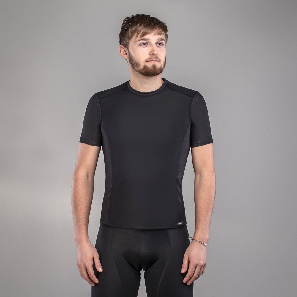 GripGrab Baselayer med Vindafvisende Front Sort