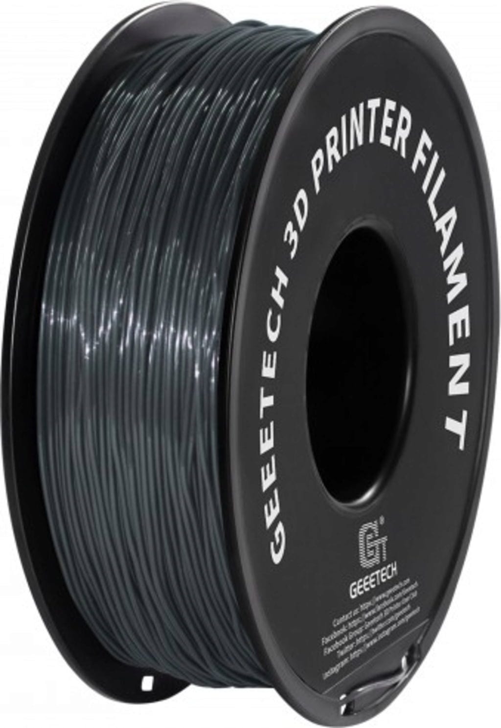 GEEETECH  TPU Transparent Silver, 1,75 mm / 1000 g    Weiches TPU-Material mit hoher Flexibilität & Belastbarkeit in Transparent Silver