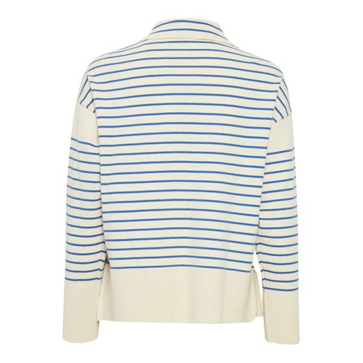 Fransa Carmen Striktrøje, Beaucoup Blue Mix, XXL