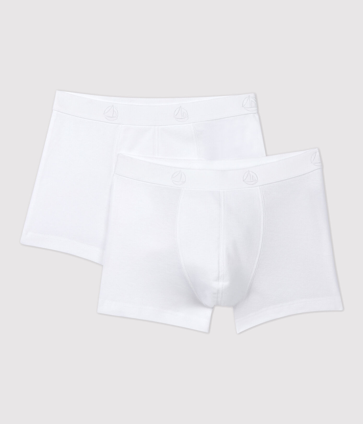 Lot de 2 boxers blancs petit garçon