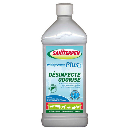 Désinfectant Saniterpen Plus pour cage : bidon 1L
