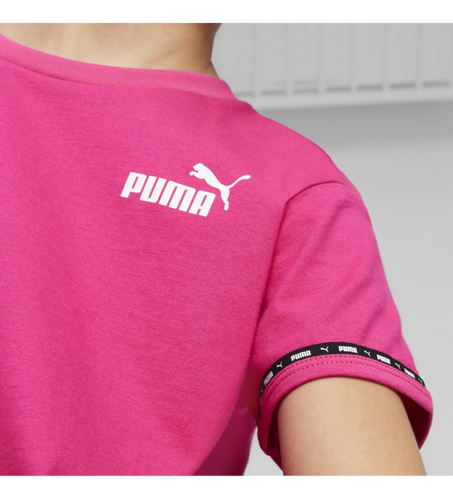 Camiseta Puma Power Tape (Fúcsia)