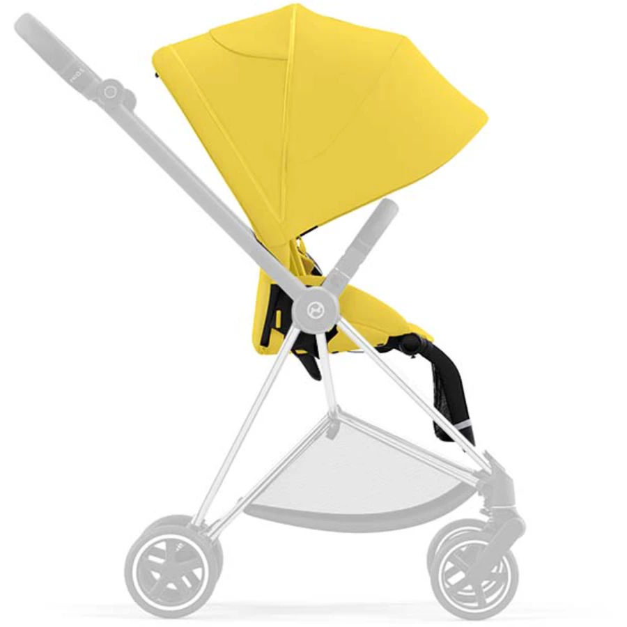 cybex PLATINUM Kombikinderwagen New Mios Chrome Black Mustard Yellow